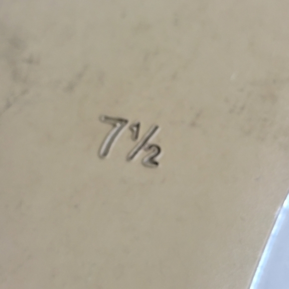 Badgley Mischka Silver Open Toe Rhinestone Ankle Strap Wedge Heel Sandals Sz 7.5 - Picture 9 of 12